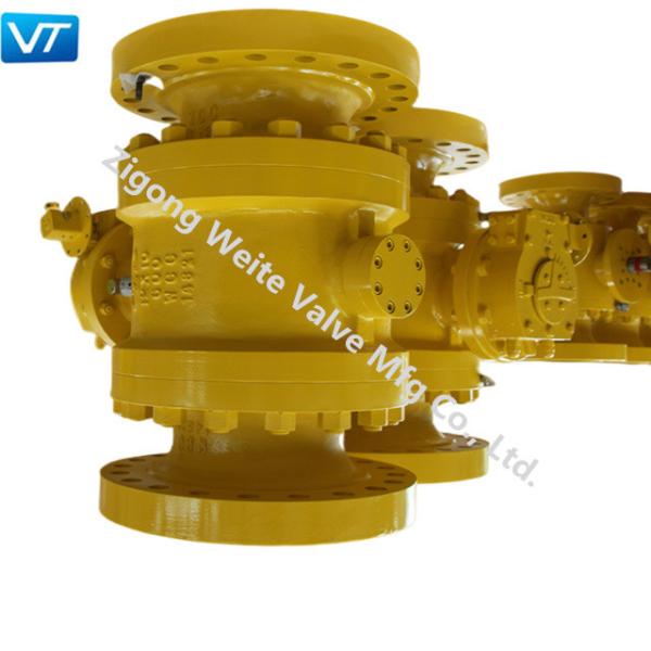 12x10 Metal Seated Trunnion Ball Valve Reduced Bore For Oil Pipeline