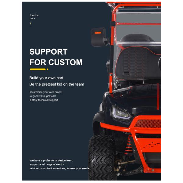Street Legal 48V 150 AHLithium Battery Solar 4Seaters Off Road Electric S Golf Cart Buggy dot windshield