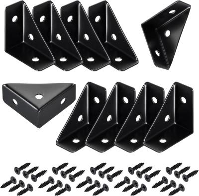 Metal Corner Brace Angle Brackets 10Pcs 38mm X 38mm Triangle Shelf Bracket For Wood