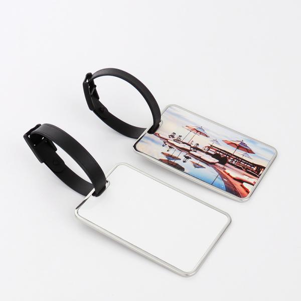 Metal Sublimation Luggage Tag Personalized Gift Blank Custom Luggage Tag