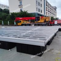 Plataforma de pontón de aluminio para natación o pesca