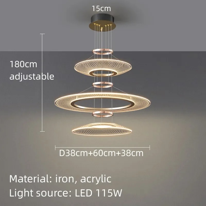 Villa Dining Pendant Light Bedroom Ceiling Home Decor Lustre Lighting Fixtur(WH-NC-163)