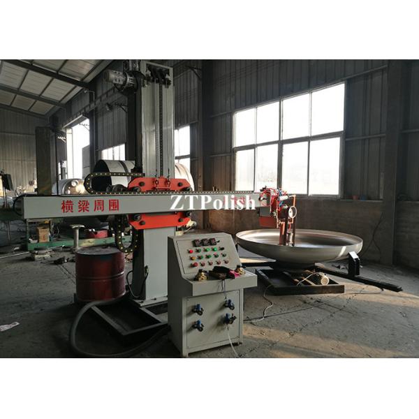 automatic stainless steel cylinder dish head polishing buffing machine