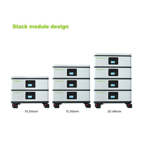 48V/51.2 V 100ah LiFePO4 Residential Storage Battery System Stack Mounted