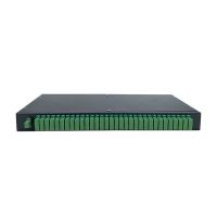 1U 19 conector del SC APC del divisor 1x64 del PLC de la fibra óptica del soporte de estante de la pulgada
