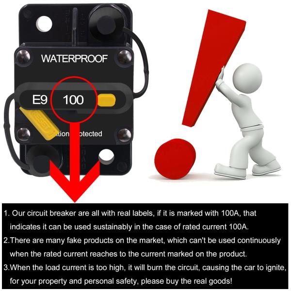 Восстановить предохранитель вручную 1,9 * 2,91 * 1,7 дюйма крепления Ручной перезагрузки выключателя для промышленного