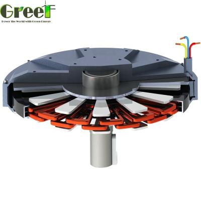 Efficiency 92% Coreless Permanent Magnet Generator Customized Voltage Range 12-450V Frequency 50/60Hz