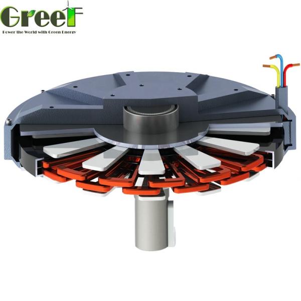 Efficiency 92% Coreless Permanent Magnet Generator Customized Voltage Range 12-450V Frequency 50/60Hz
