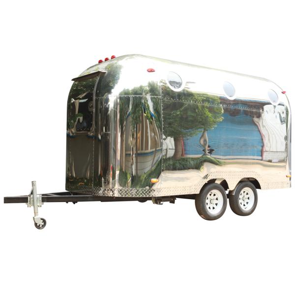 Airstream BBQ Food Cart Food Truck Trailer Fully Equipped Tow Bar Trailer for Winery