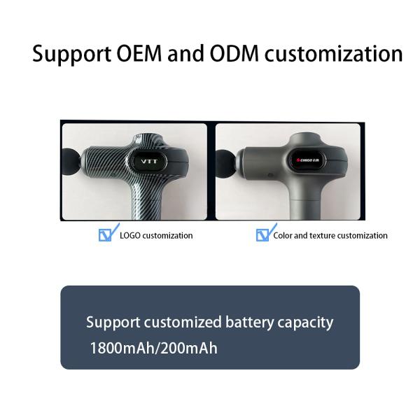 Pistola Masajeadora de Fascia de Percusión Eléctrica Vibratoria para Cuerpo, Masaje Profundo de Tejidos Musculares