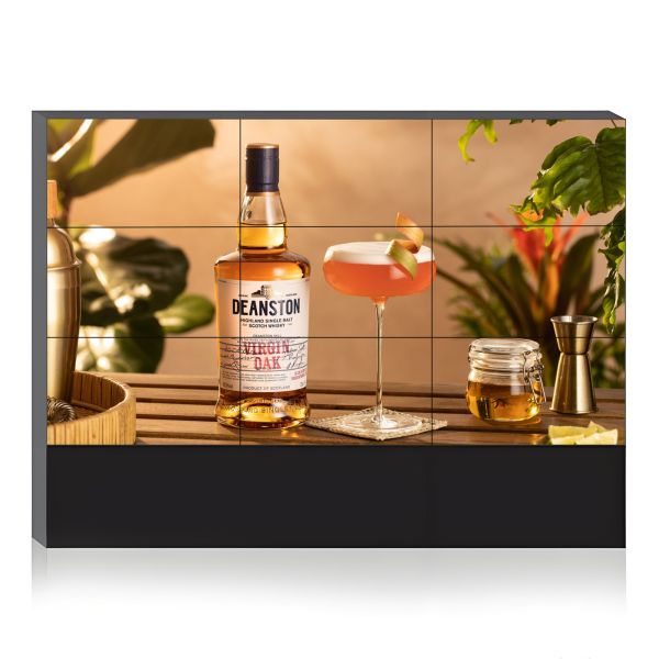49 Inch Narrow 3.5mm Bezel LCD Wall Display 500nit Industrial Grade 4K UHD Commercial Advertising Screen