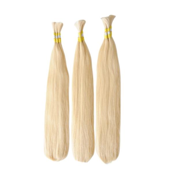 No Shedding 100% Hair Density Virgin Raw Cabello Humano 613 Blonde Russian Hair Bulk
