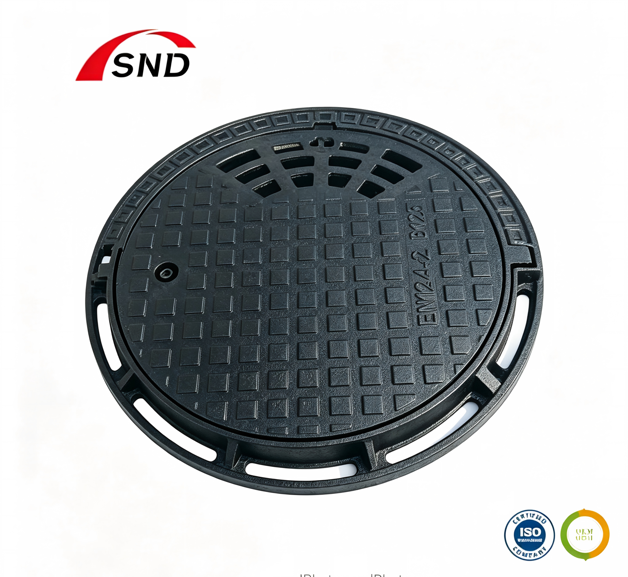 Ductile Cast Iron Manhole Cover EN124 Square Round Recessed Manhole Cover for Sewer Drainage