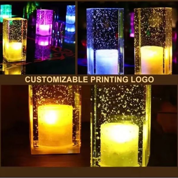 Creative Crystal Modern Cordless Portable LED Night Light Table Lamp Rechargeable