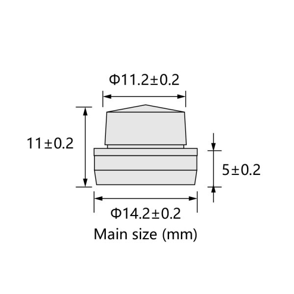Φ13-BS Customized Butyl Rubber Stopper ISO13485 Certified for Vacuum Blood Collection Tubes