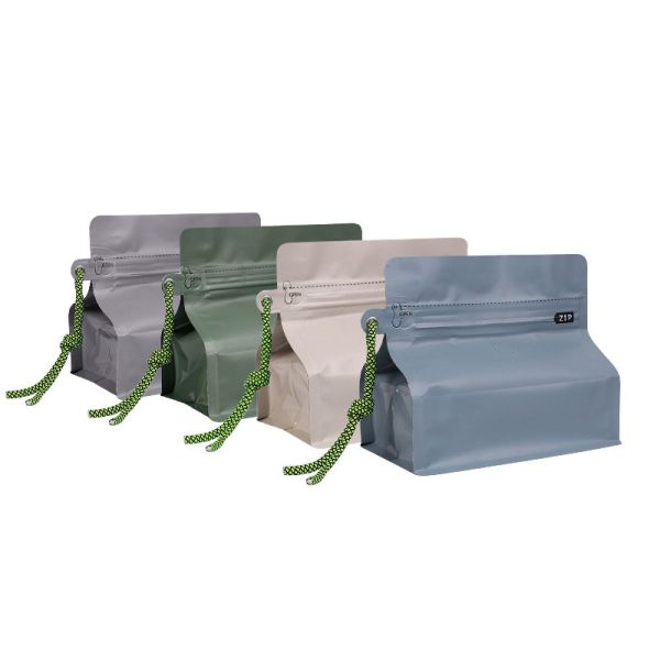 Zipper Top Sealing Ready Custom Eco Friendly Reusable Compostable PET Zip Bags 500g 1kg Stand Up Pouch OEM Service Accepted