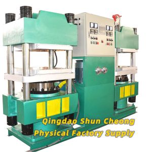 Duplex Rubber Vulcanizing Press / Full Automatic Duplex Vulcanizing Press Machine