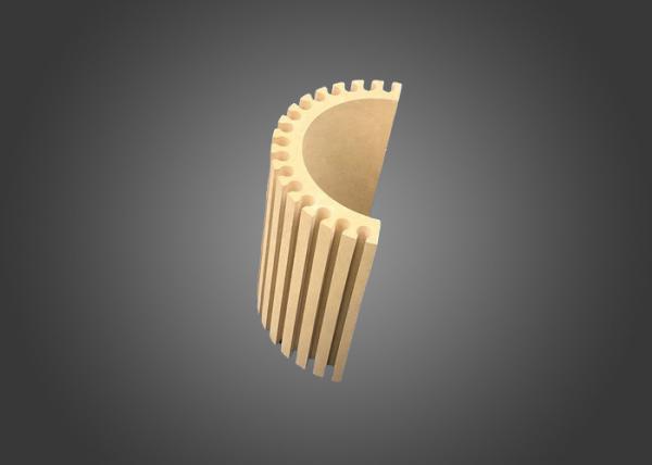 Yellow / White Ceramic Thermocouple Insulators , Industrial Ceramic Electrical Insulators