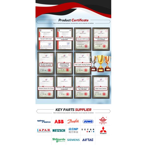 Сушильщик брызг пояса вакуума промышленный