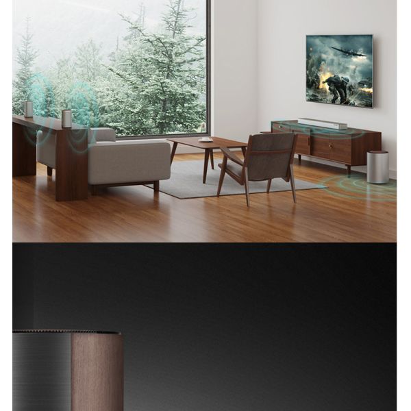 Home Theater System 3D Surround Sound Bar Wooden With Dolby Digital Amplifier