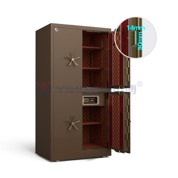 Dual Alarm Heavy Vault Safe Box Door Biometric Fingerprint Lock Can Movable