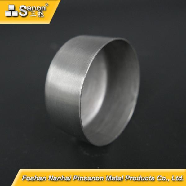 Brushed Decorative Stainless Steel End Caps For Pipes TUV ISO Certification