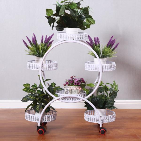 20kg Bearing 50x28x80cm Metal Flower Stand Smooth Finish
