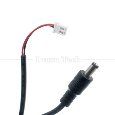 Armoire de câble personnalisée 5.5x2.1mm Jack à baril DC mâle à câble de connecteur femelle JST XH