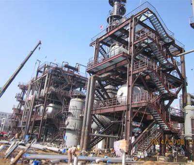 oficina química industrial pré-fabricada personalizada da construção de aço da armação de aço