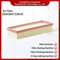 Filtro OEM 8K0133843E Máquina de fabricação de filtros de cabine para fabricação de filtros de corrente