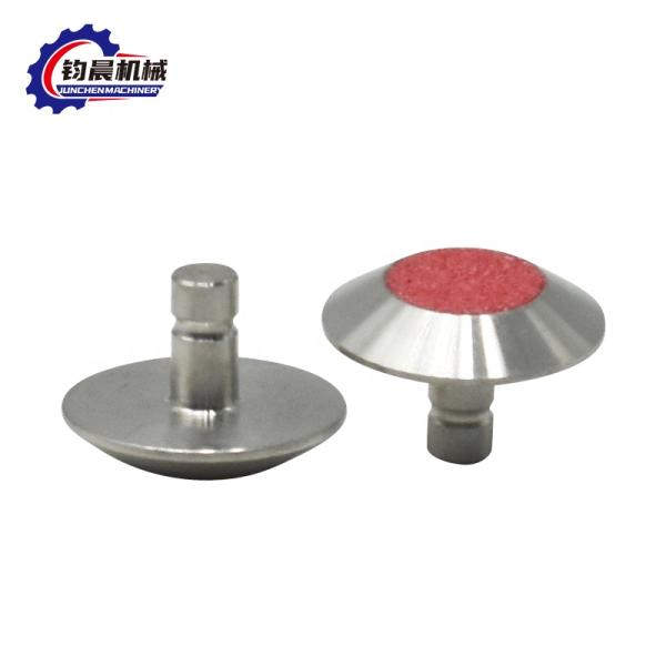 Pistes tactiles en acier inoxydable pour pavés