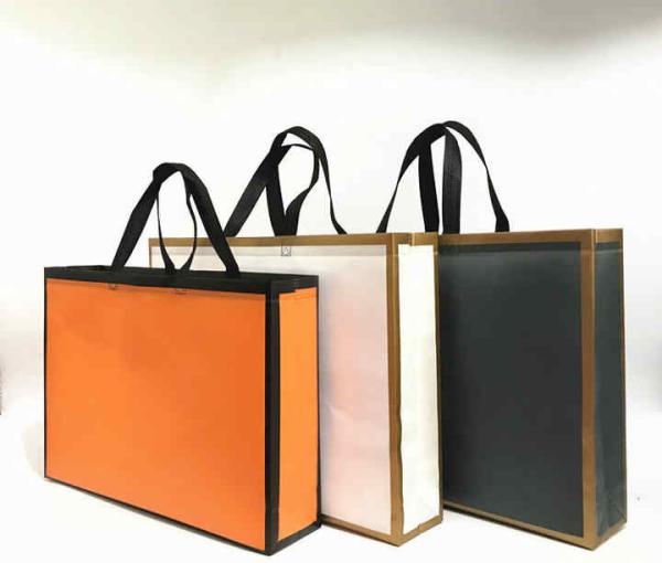 Large Capacity Fabric Shopping Bags Folding Eco-Friendly Tuff Stength Tote Bags Reusable DIY Shoulder Bag Grocery Handbag Beige White