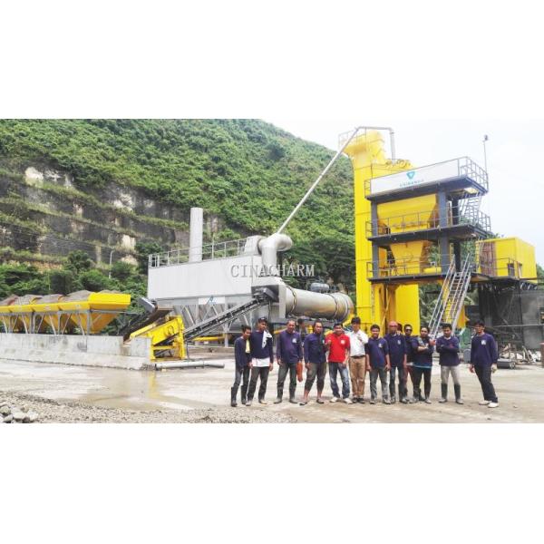 Оборудование завода асфальта завода 30m3/H QLB30 40-320t/H смешивания мобильного асфальта горячее