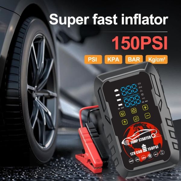 Smart Portable Jump Starter 3000A Car Battery Charger Booster
