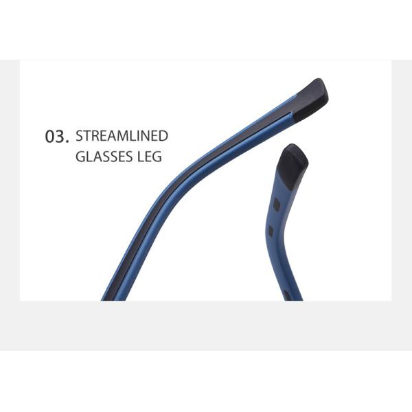 Two Color Metal Frame Sunglasses Large UV400 Protection Anti Glare