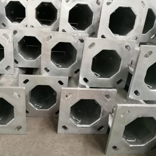 25FT 8M Steel Lighting Pole Powder Coating Stainless Steel Lamp Post