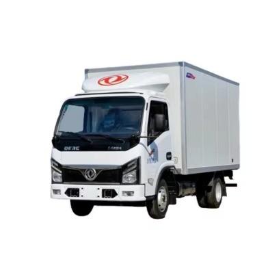 China Factory Supply  DFAC DongFeng 4X2  Petrol Small Mini Light Duty Box Cargo Truck Van Type Container Cargo Truck