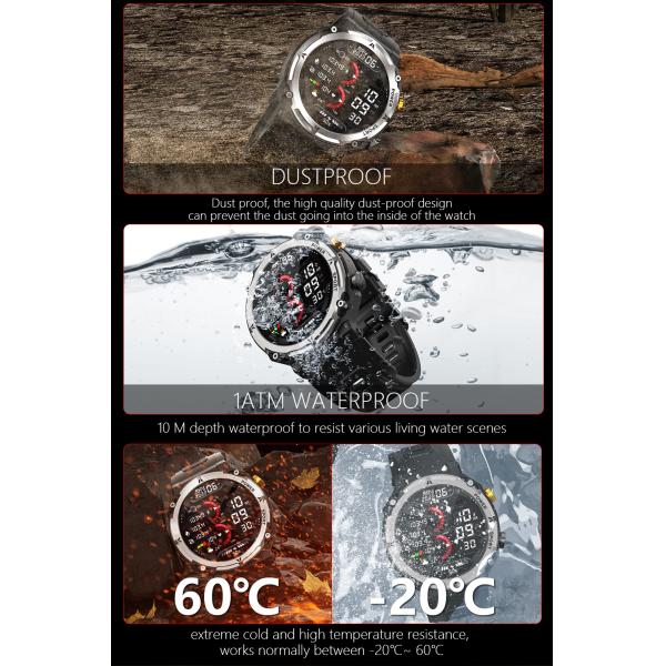 C21 Pro Sport Men Smart Watch Outdoor BT Call 410mAh Big Battery IP68 Waterproof