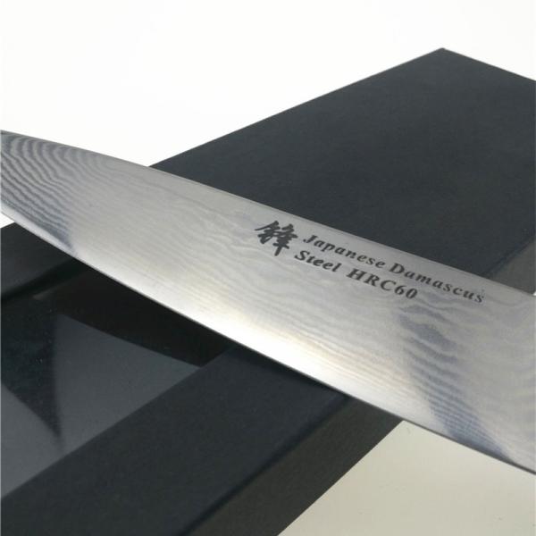 Facas de cozinha de aço LFGB de Damasco do japonês de 6 polegadas VG10 e certificação de FDA