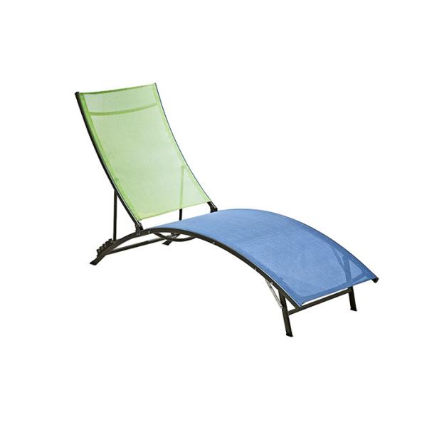 Customized Textilene Reclining Lounger Outdoor Swimming Pool Furniture