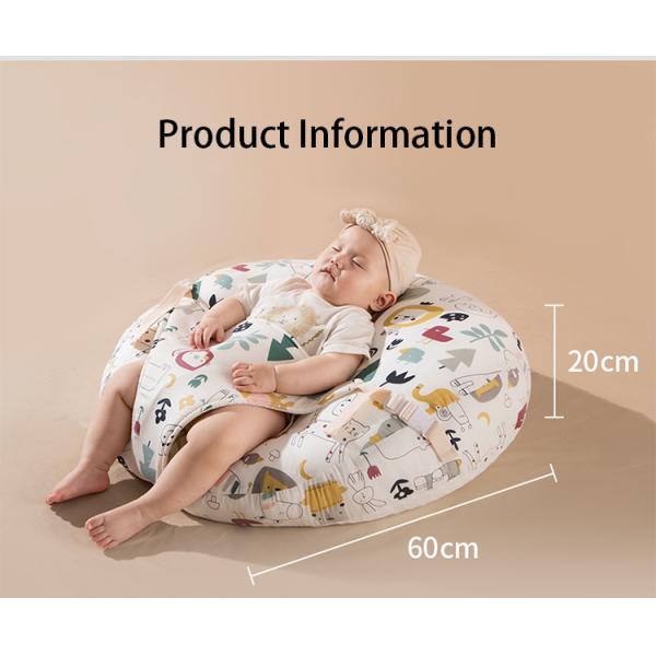 Newborn Feeding Pillow Made of Skin-Friendly Cotton and Featuring Animal Pattern