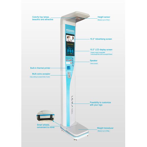High Strength ABS Ultrasonic BMI Scale Digital Body Weight Scale with Customized Support