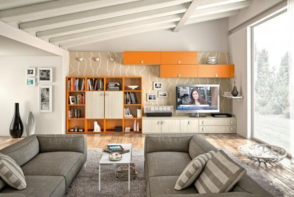 Multifunctional Home Interior Design TV Unit Beautiful Appearance Easy Assemble