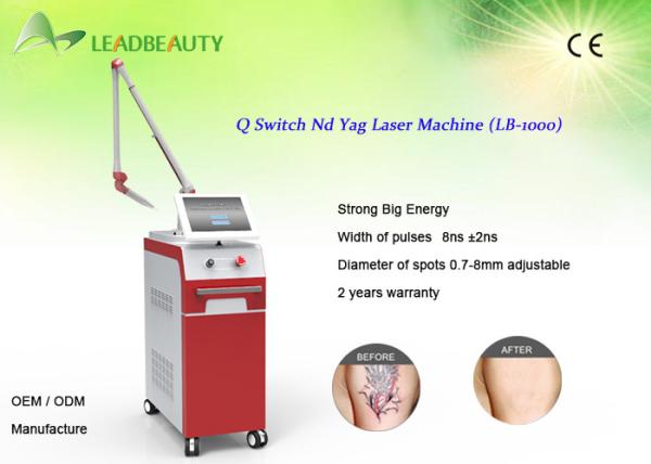 Newest !!! high quality q switched nd yag laser tattoo removal machine/Professional Nd Yag Laser Scar