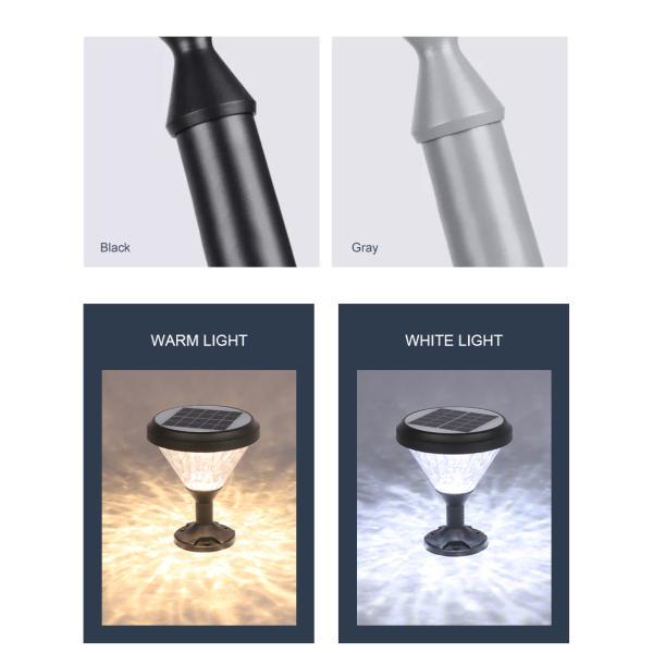 Oscuridad a la presión anti de Dawn Solar Pillar Light Rainproof para al aire libre