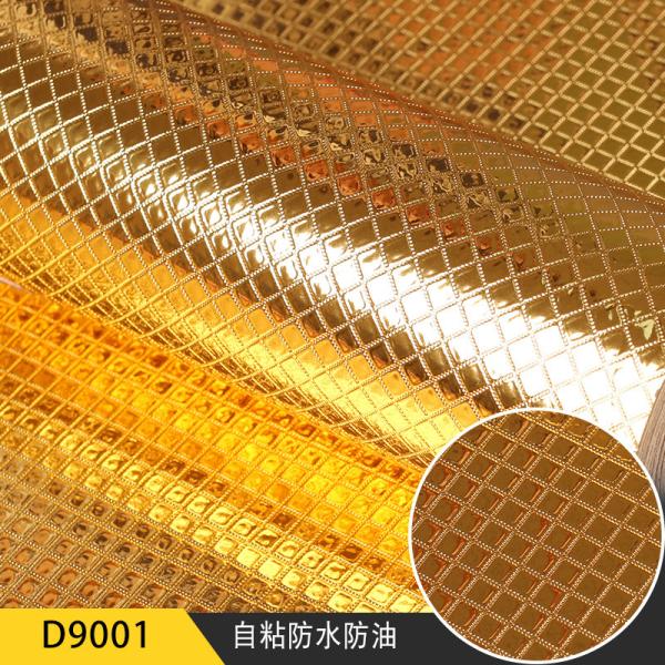 Waterproof Kitchen Backsplash Wallpaper Stickers Matt Surface and Aluminum Foil Film