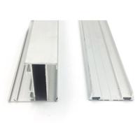 La poudre noire standard a enduit les extrusions en aluminium pour la construction