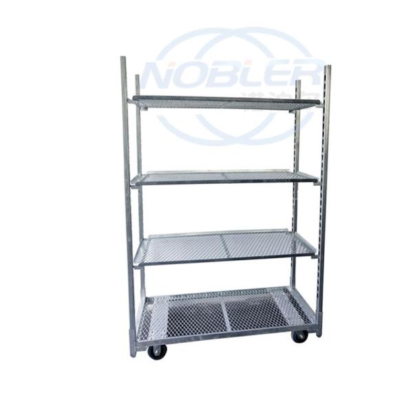 Nursery Greenhouse Transport Garden CC Danish Flower Trolleys with Powder Coated Surface Treatment