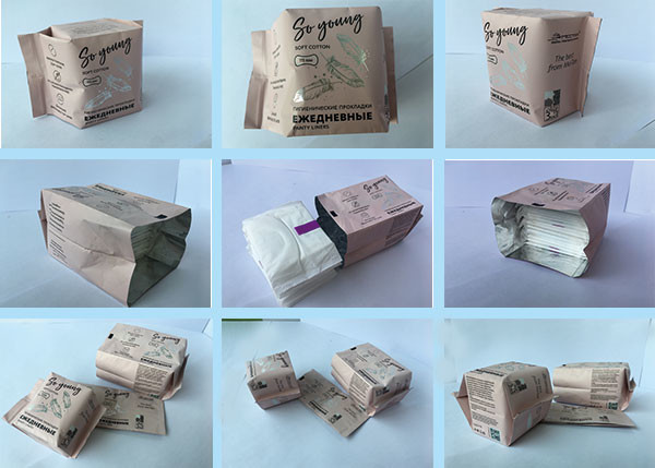 Составная машина упаковки санитарной салфетки фильма 50packs/Min