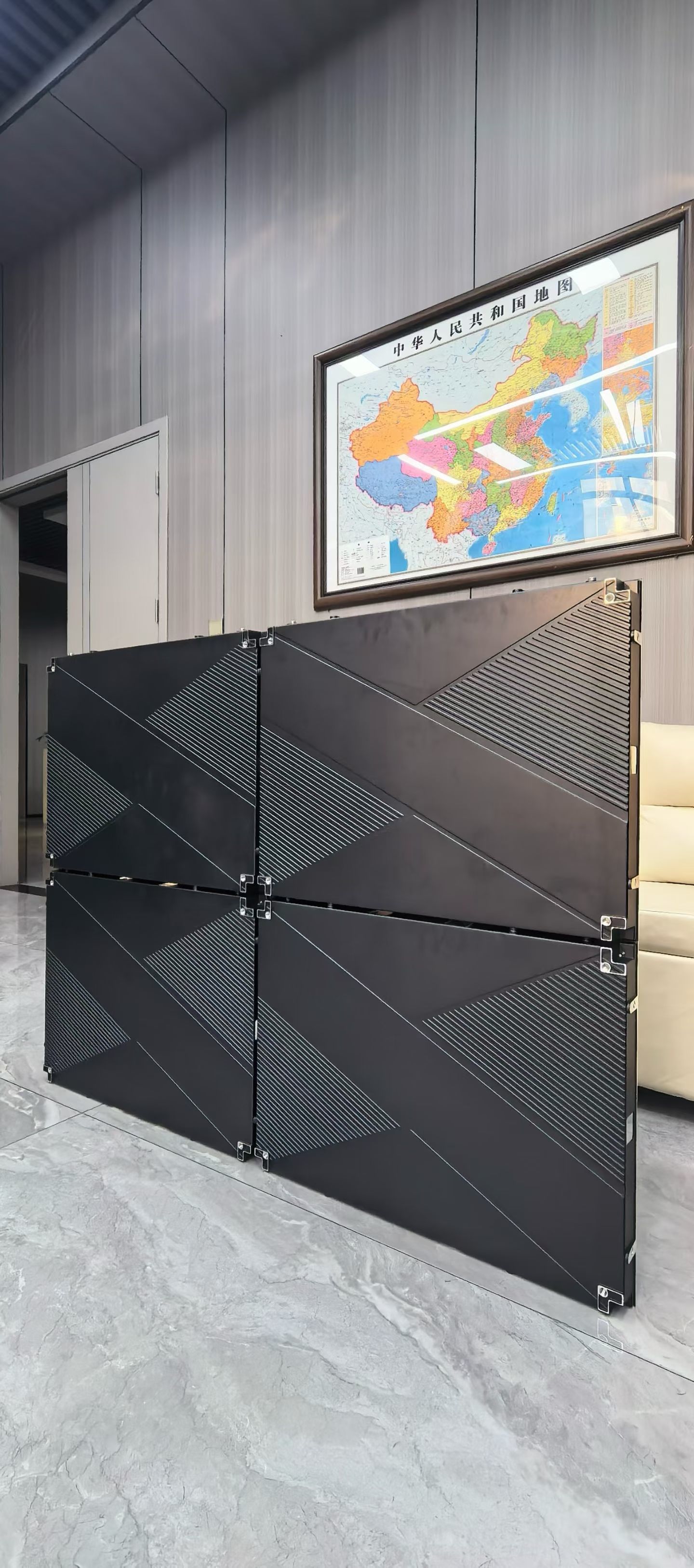 Indoor Wall Mounted LED Video Wall High Definition Ultra Thin
